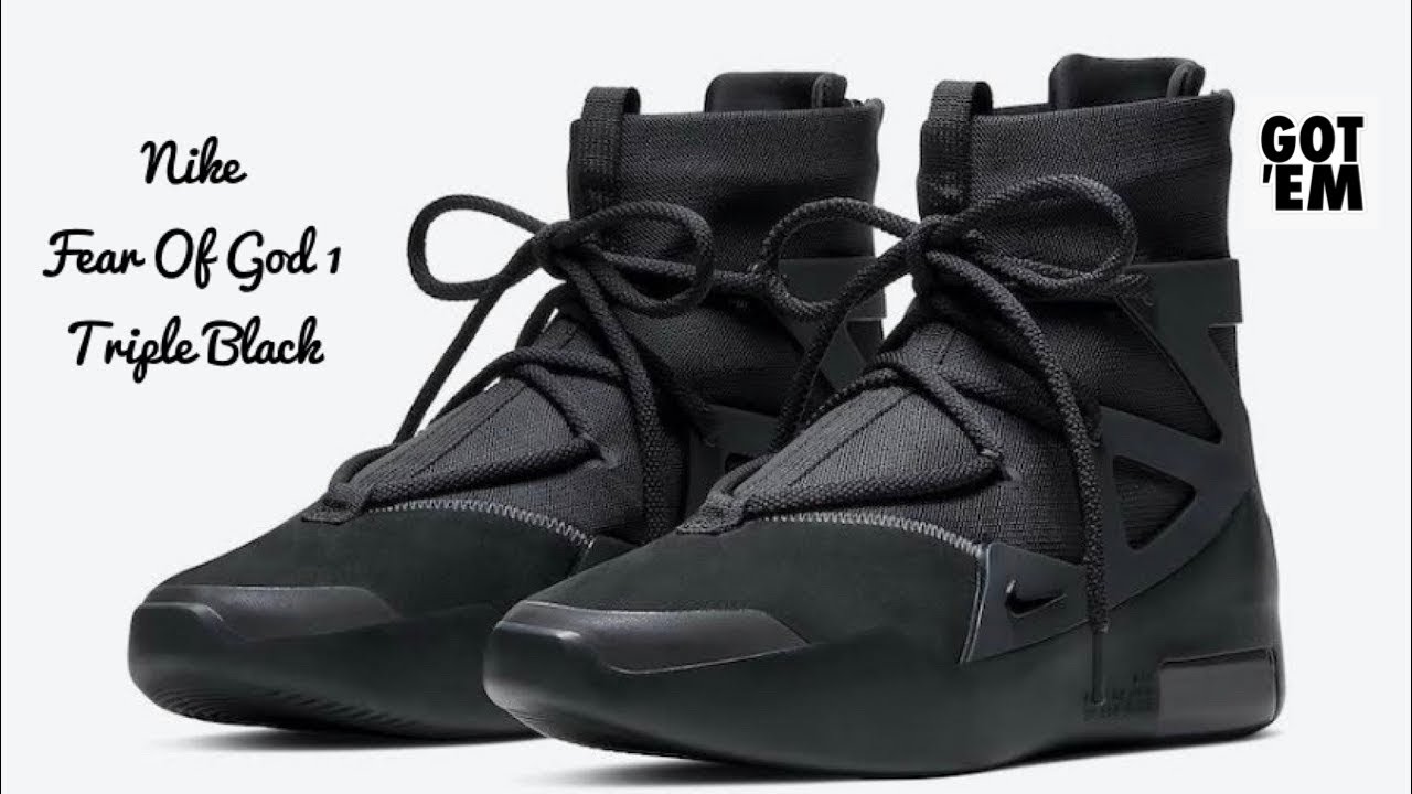 Nike Fear Of God 1 Triple Black [UNBOXING]