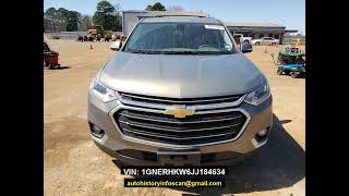 1GNERHKW6JJ184634   2018 Chevrolet Traverse