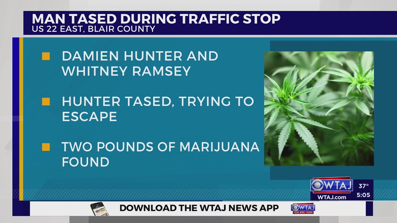 Man tased on Blair County highway while running from police, drugs found