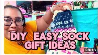 Celebrity Easy Sock Gift Ideas! #easy #diy #holiday #pink #socks #gift  Profile