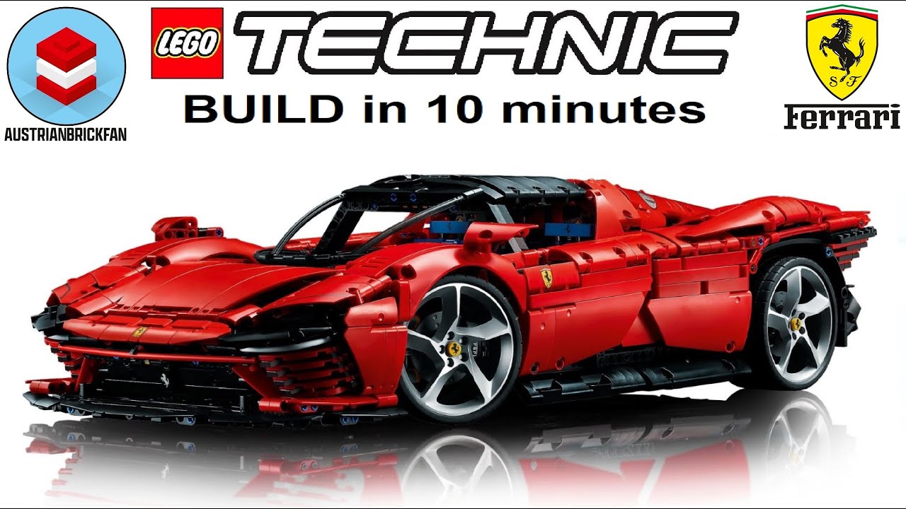 LEGO Ferrari Daytona SP3 build in 10 minutes