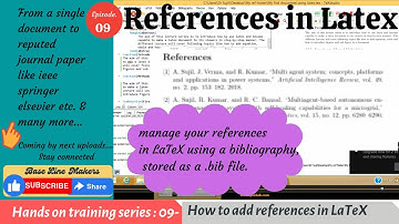 How to add references in LaTeX using a .bib file. || Easy & Simple way ||