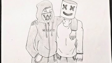 🎼Alan Walker and Marshmello sketch @Alanwalkermusic @marshmello