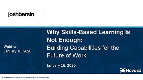 Why Skills-Based Learning is Not Enough