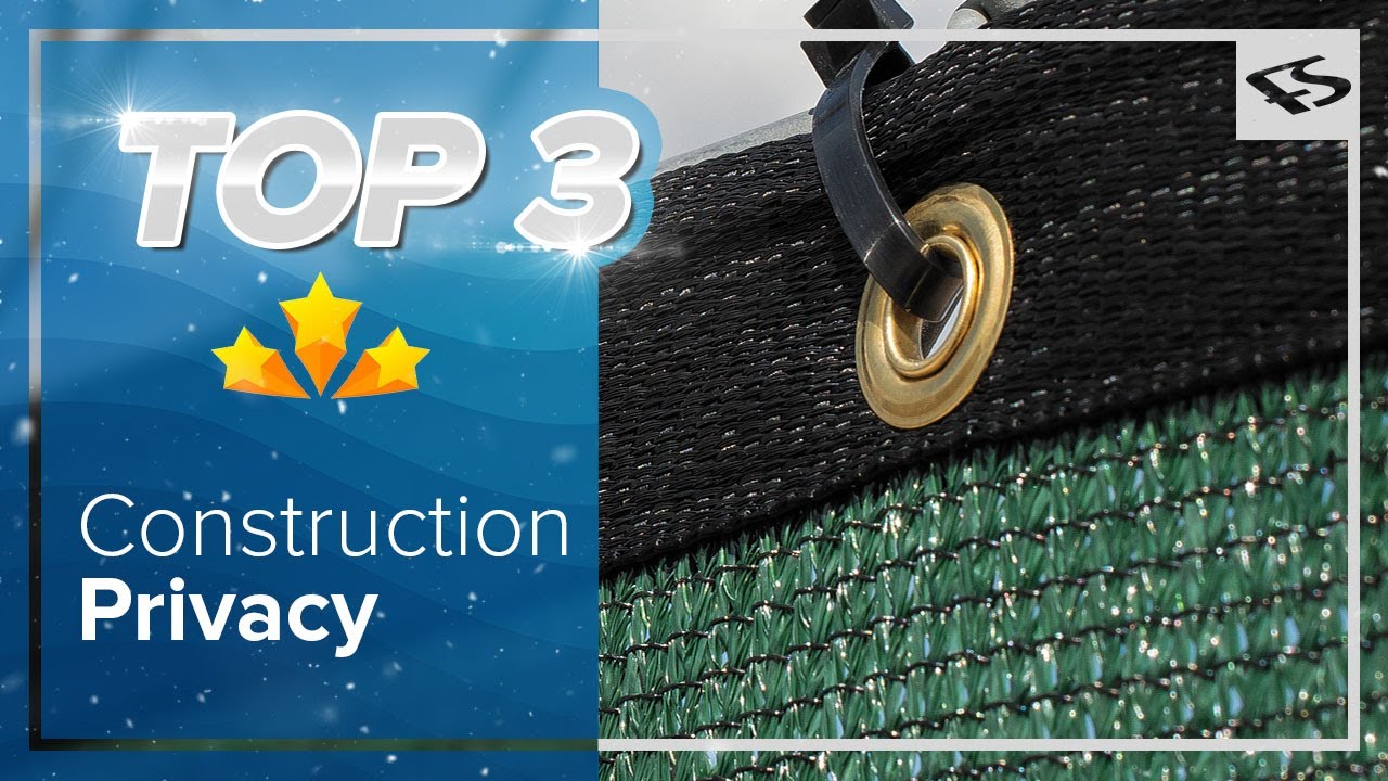 (Top 3) Best Privacy Fence Screens for Construction Job Sites in 2022 ...