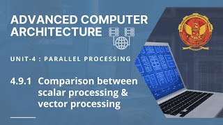 4.9.1 Comparison between scalar processing & vector processing | CS603(A) |
