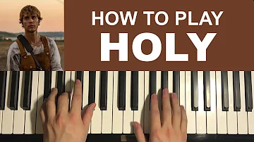 Justin Bieber - Holy (Piano Tutorial Lesson) - ft. Change The Rapper