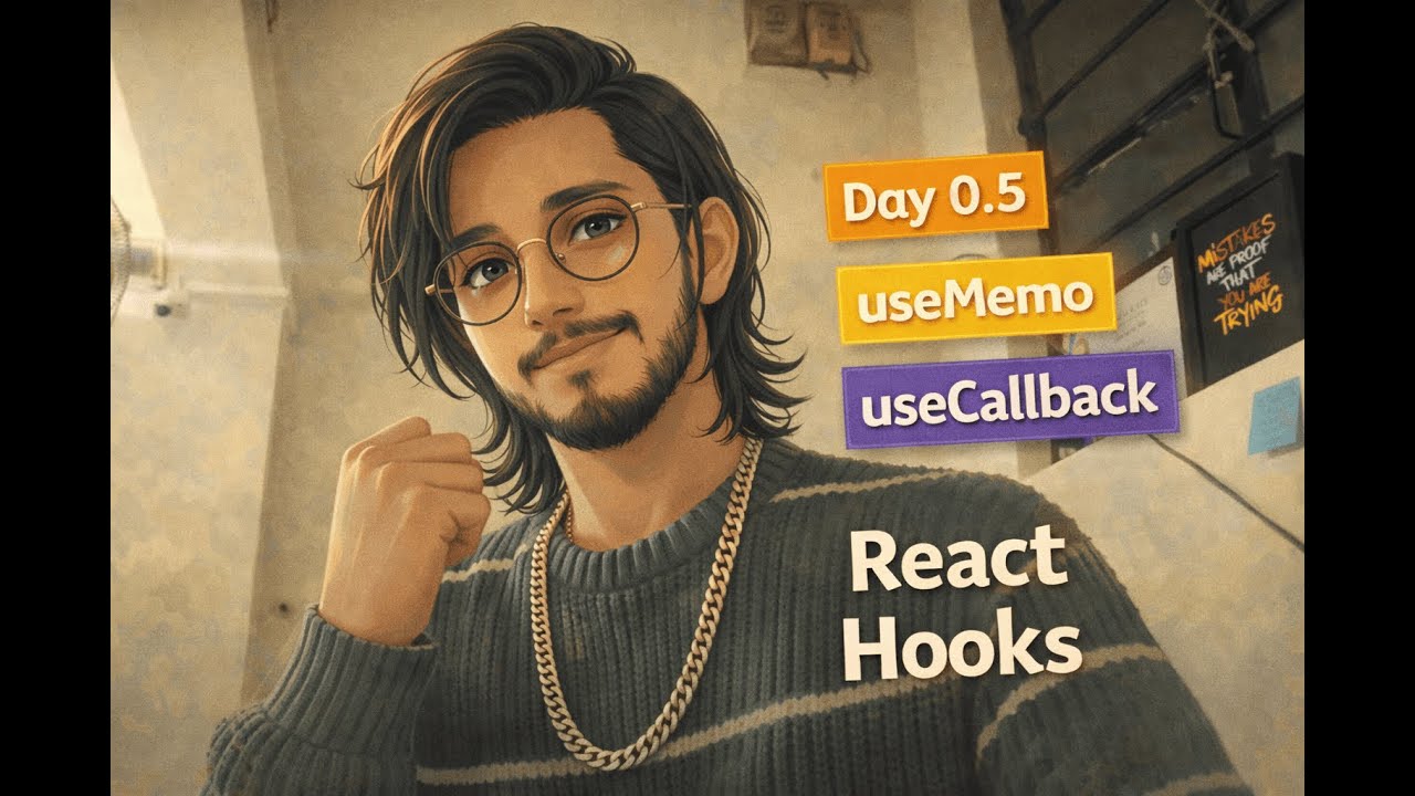 Day 0.5 | React Hooks Deep Dive (useMemo & useCallback) + DSA Begins ...