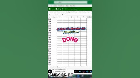 Add Borders to 10,000 Rows in Excel in 1 Second – Unbelievable Trick #viral #excel #tips #tricks