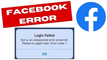 Facebook Login Error Code 1 – Here