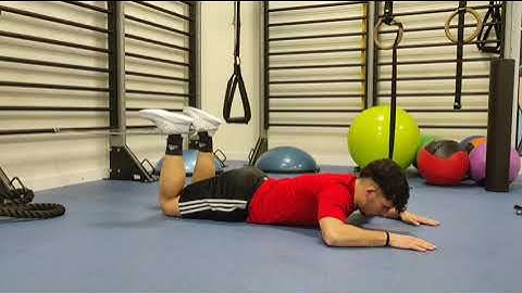 Isometric hamstring curl (with resistance rubber band)