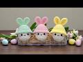 Super Easy Crochet Cute Easter Bunny Egg Amigurumi Crochet Easter Decoration Ideas