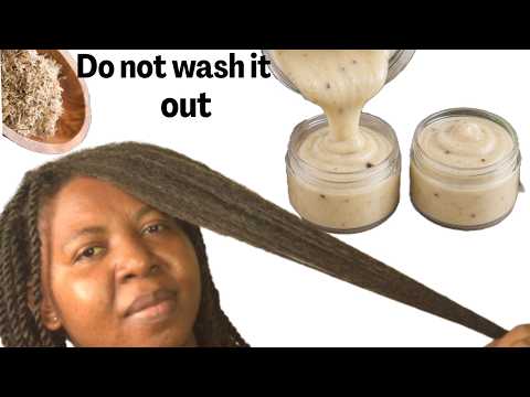 DIY Homemade leave in conditioner for extreme growth softer thicker  healthier hair/natural recipes/