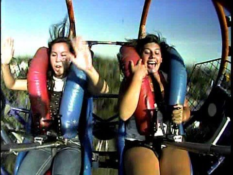 Rachel and Camille on the Slingshot