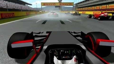 My onboard start at Spain GP test  F1 2015 R&N Modding Group