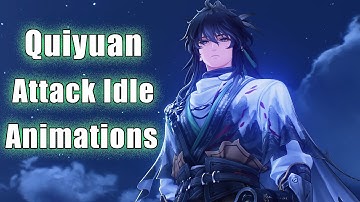 Qiuyuan All Attack Idle Animations - Wuthering Waves