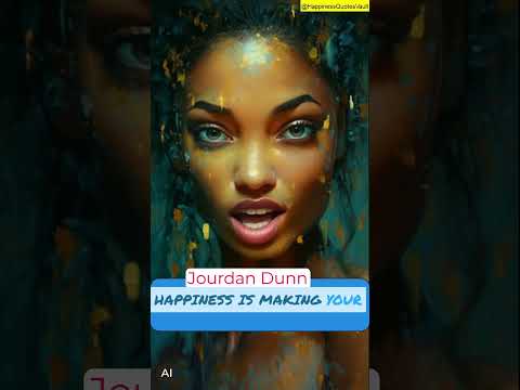 Jourdan Dunn Quote About Happiness