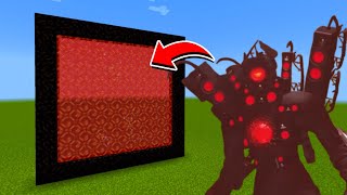 How to Make A Portal To The Titan Speakerman Upgraded Dimension in Minecraft!