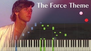 Video thumbnail of "Star Wars - The Force Theme - Piano (Synthesia)"