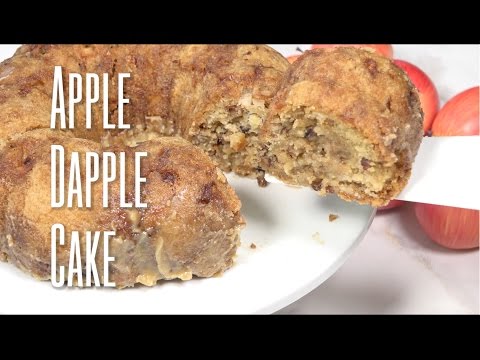 Apple Dapple Cake - Fresh apple cake soaked in brown sugar butter sauce!