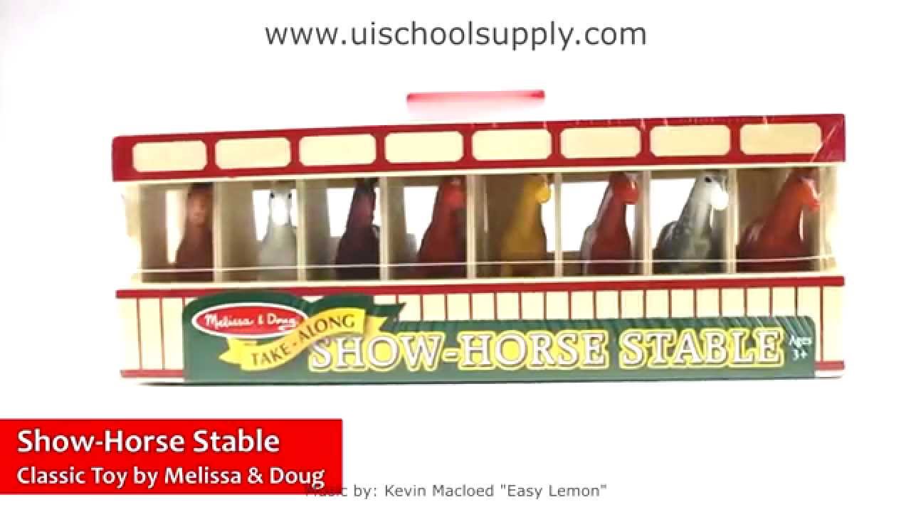 melissa and doug show horse stable