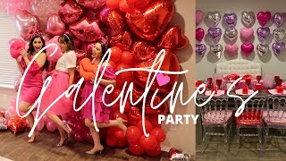 Galentines Day Brunch | Balloon Garland | Valentines Day Decor | Sweets, Crepes and Waffles
