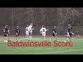 Boys Junior Varsity Lacrosse Baldwinsville VS East Syracuse Minoa 4/06/2023