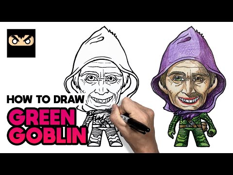 How To Draw Green Goblin, Step By Step