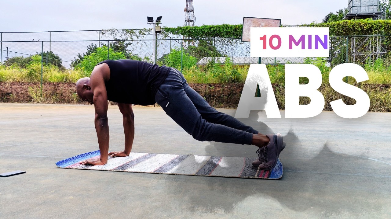 Intense 10 Min Abs Workout at Home (No Equipment, Core Burn) - YouTube