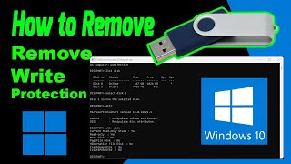 How to remove the Write Protection from the USB | Read only flash Drive | Using Command Prompt