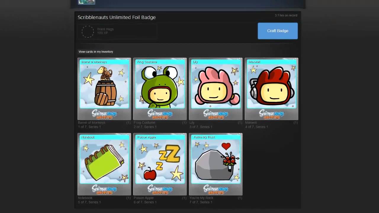 How to craft foil badges for Steam 