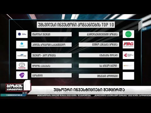 საქართველოში პირდაპირი უცხოური ინვესტიციების მოცულობა შემცირდა