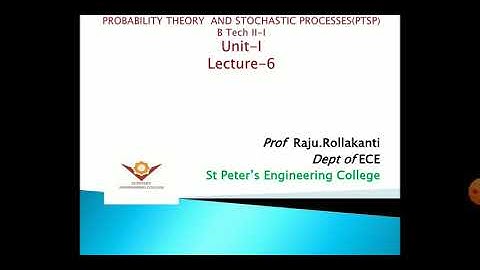#PTSP#UNIT1#Lecture6#by Prof Raju Rollakanti