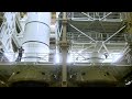 Nasa sls solid rocket booster segments processing timelapse rotation processing and surge facility