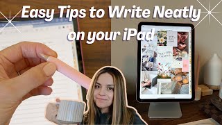 How to write neatly on your iPad ✍ | Easy Tips for digital planning beginners