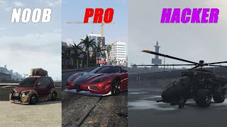 GTA 5 - NOOB vs PRO vs HACKER