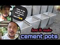 DIY CEMENT POTS|HOW TO MAKE CEMENT POTS IN AN EASY WAYS