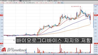 바이오로그디바이스(208710) 지지선과 저항선