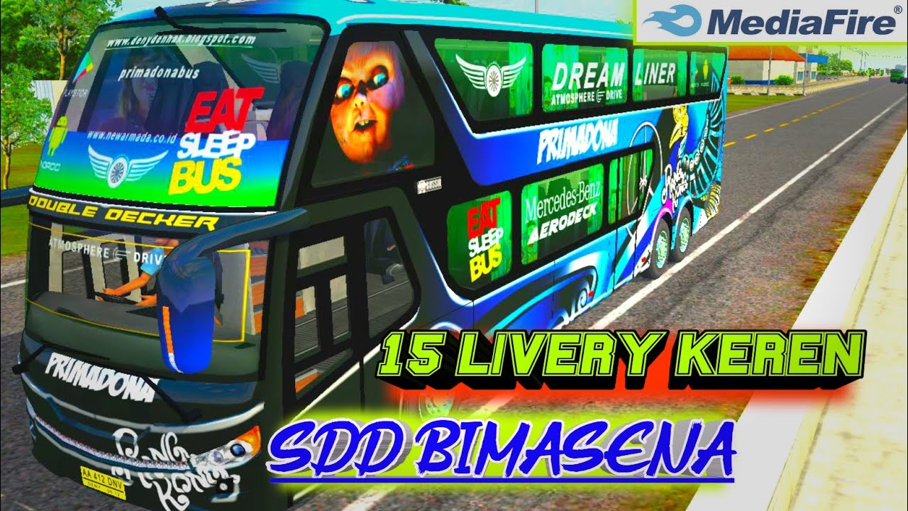 KUMPULAN LIVERY BUSSID BIMASENA SDD KEREN KUALITAS JERNIH