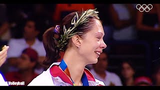 กาโมว่า รอบชิง โอลิมปิก 2004 Yekaterina Gamova (Гамова) volleyball olympics Final