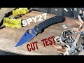 Cut test spydercos spy27 blade steel