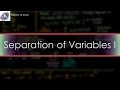 Solving the 1-D Heat/Diffusion PDE by Separation of Variables (Part 1/2)