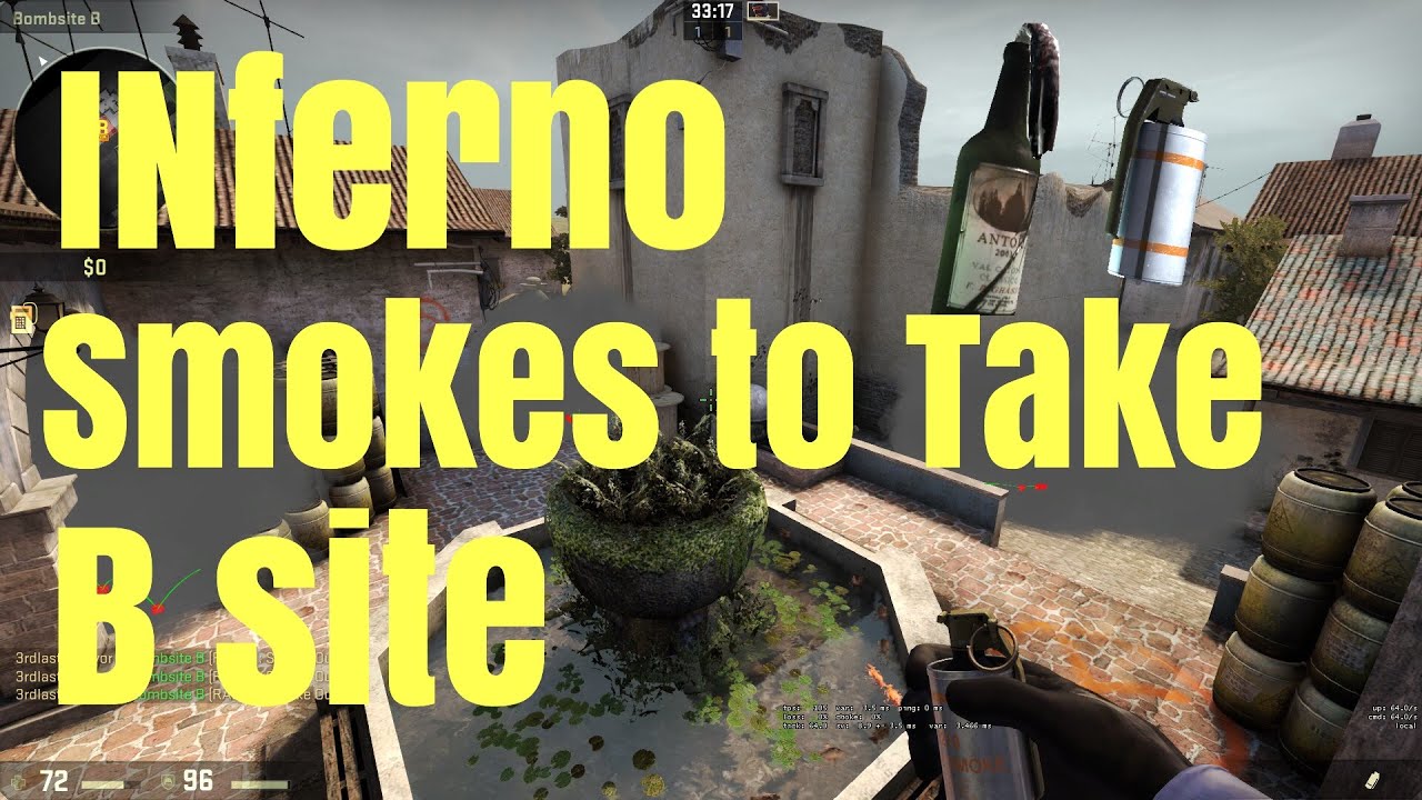 Inferno - Smokes to Take B Site | CS:GO Tutorial - YouTube