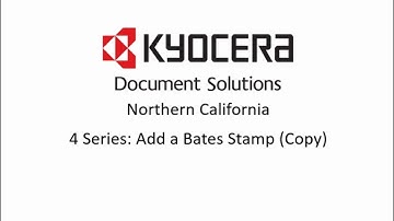 4 Series: Add a Bates Stamp (Copy Mode)