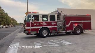 OCFA responding with Ambulances compilation.
