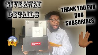 500 SUBSCRIBER GIVEAWAY‼️🖖🏾(How To Enter)