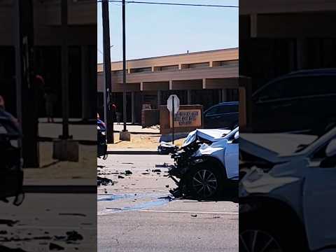 Collision Aftermath: Blue Compact Car vs White SUV | 19th Ave & Union Hills Dr in Phoenix #shorts