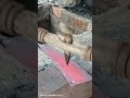 Final process for kitchen knives in Pandaibesi #wood #blacksmithing