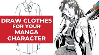 How to Draw Clothes for your Manga Characters | How to Draw Manga Beginner Tips