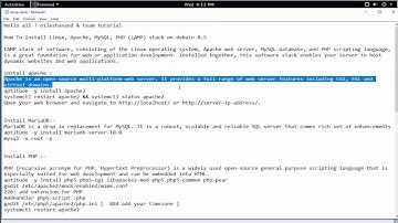 Install Linux, Apache, MySQL, PHP , LAMP stack on debain 8.5